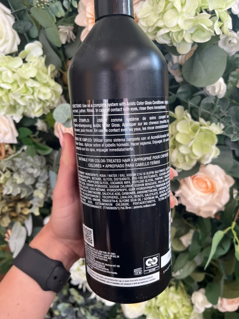 Redken acidic color gloss shampoo liter